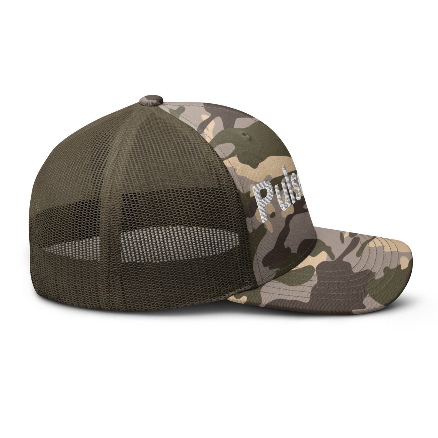 PulseX.com Camouflage Trucker Hat (Embroidered)