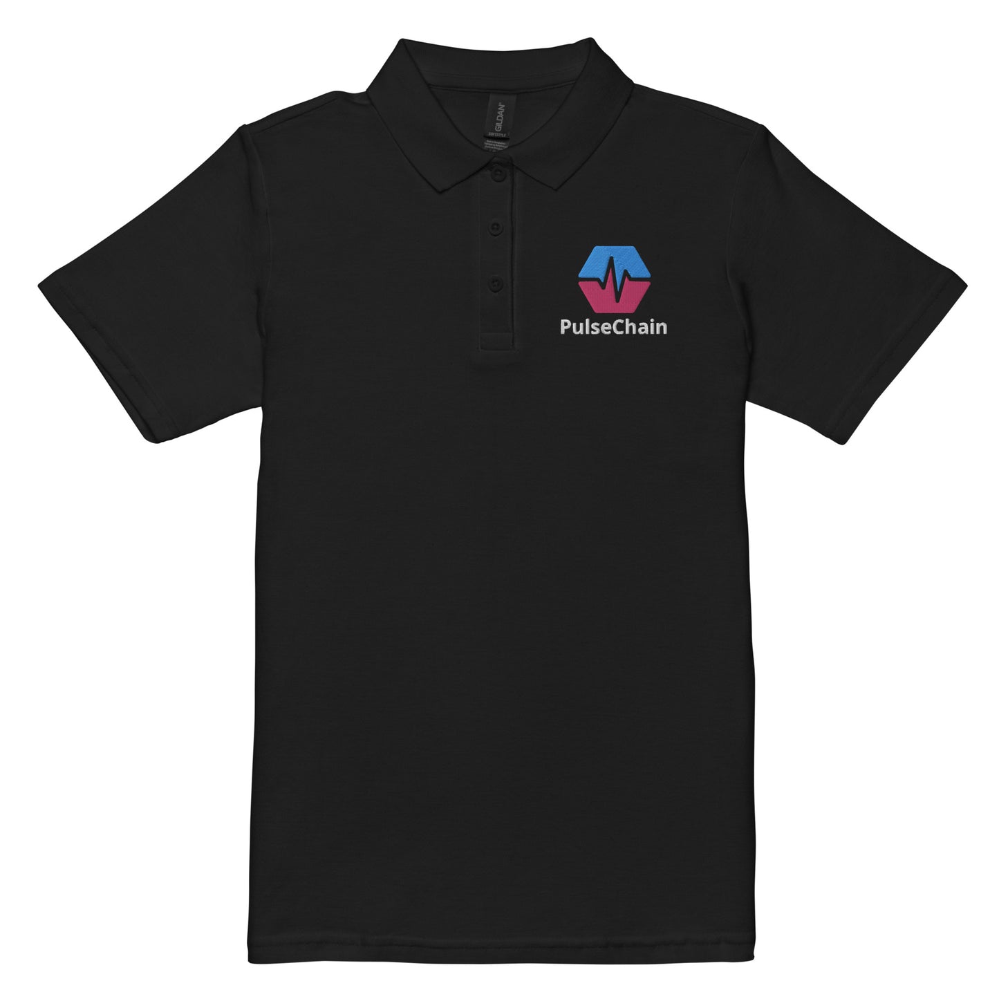 PulseChain Women’s Pique Polo Shirt (Embroidered)