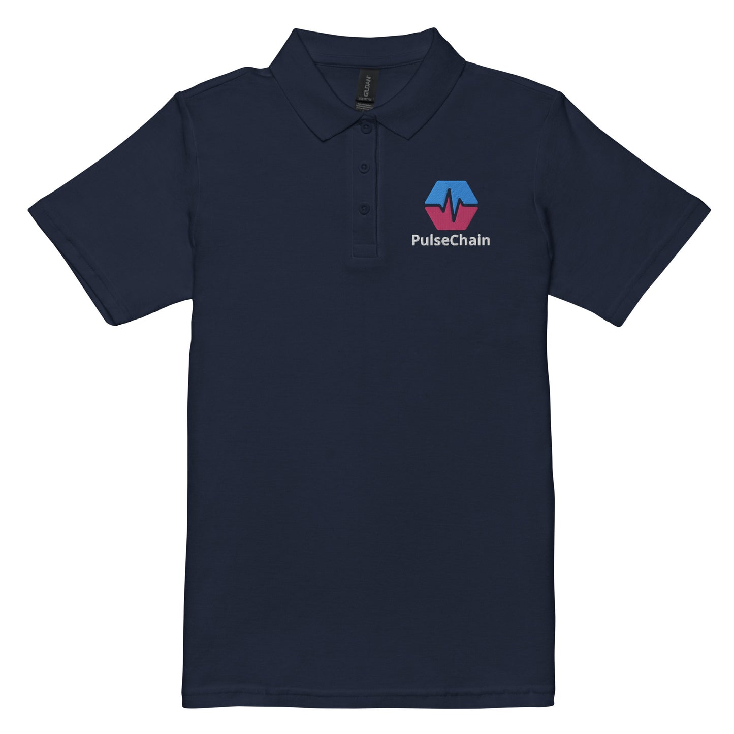 PulseChain Women’s Pique Polo Shirt (Embroidered)