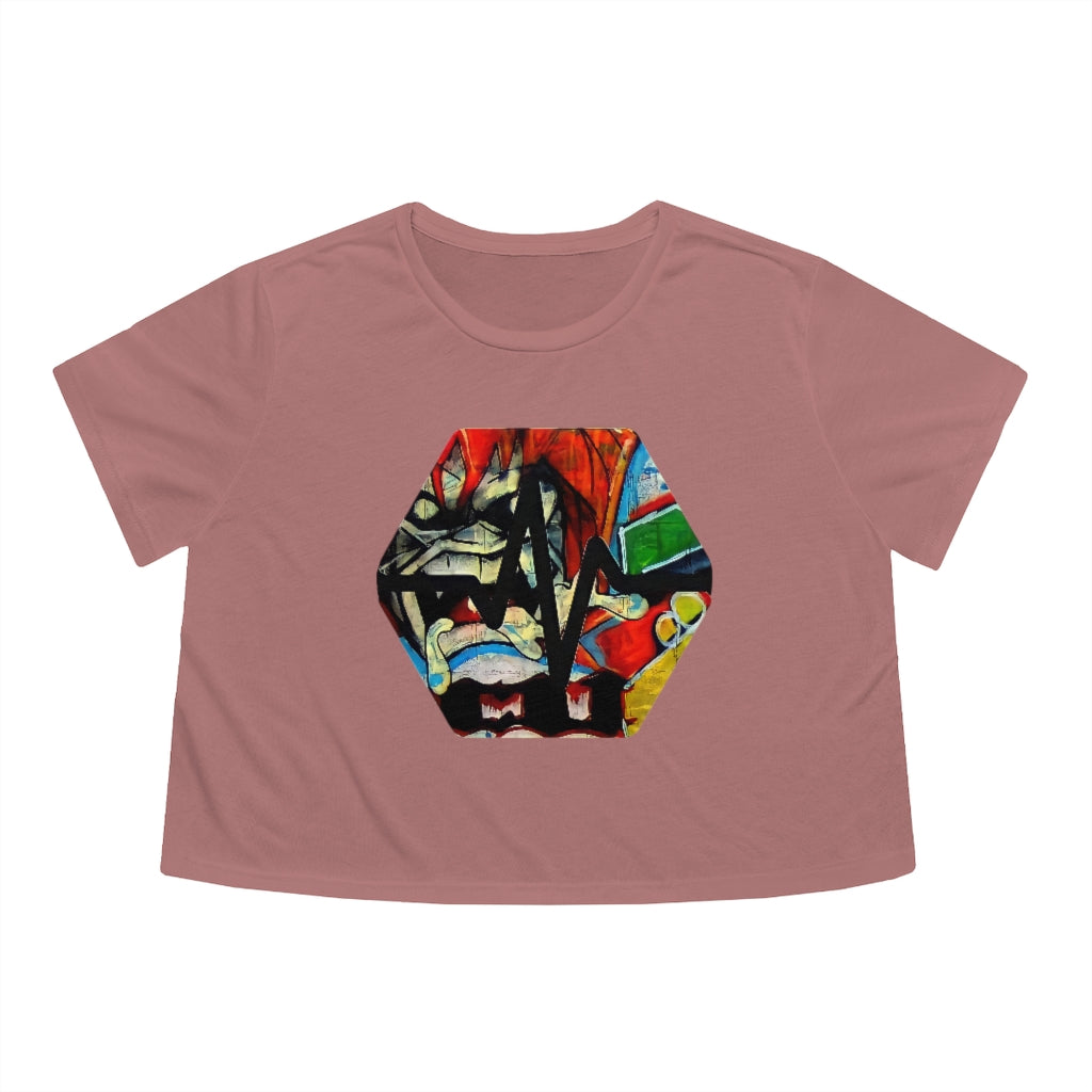 PulseChain Graffiti #2 Women's Flowy Cropped Tee