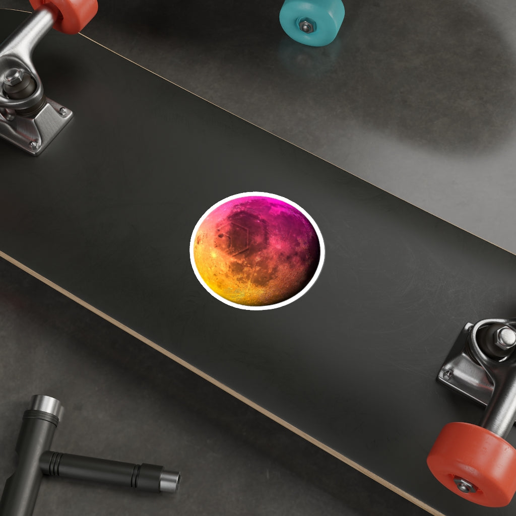 HEX To The Moon Die-Cut Stickers (Water Resistant)
