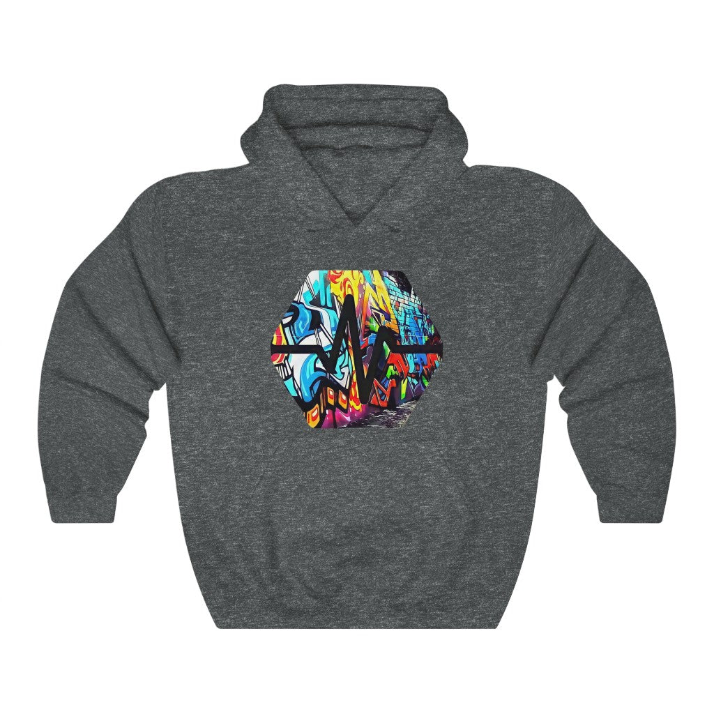 PulseChain Graffiti #5 Unisex Heavy Blend Hooded Sweatshirt