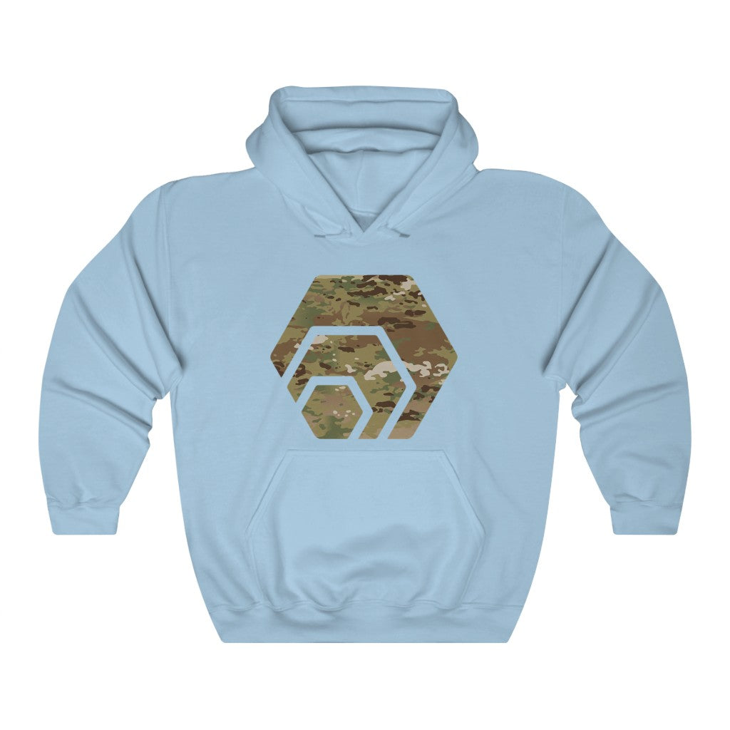 HEX Army Camouflage Unisex Blend Hooded Sweatshirt