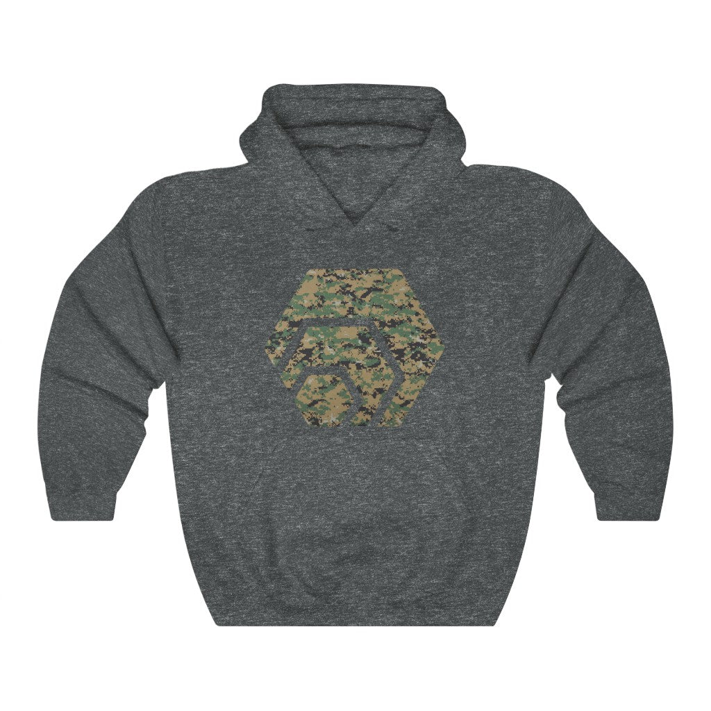 HEX Marine Camouflage Unisex Heavy Blend Hooded Sweatshirt