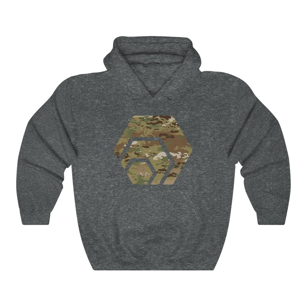 HEX Army Camouflage Unisex Blend Hooded Sweatshirt