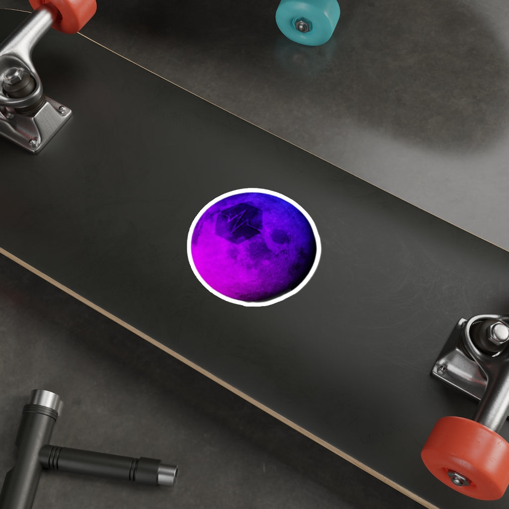 Pulse To The Moon Die-Cut Stickers (Water Resistant)