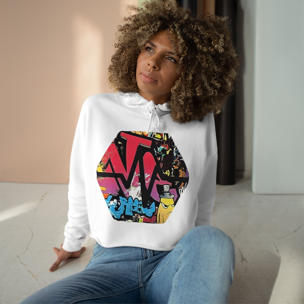 PulseChain Graffiti #1 Women's Crop Hoodie