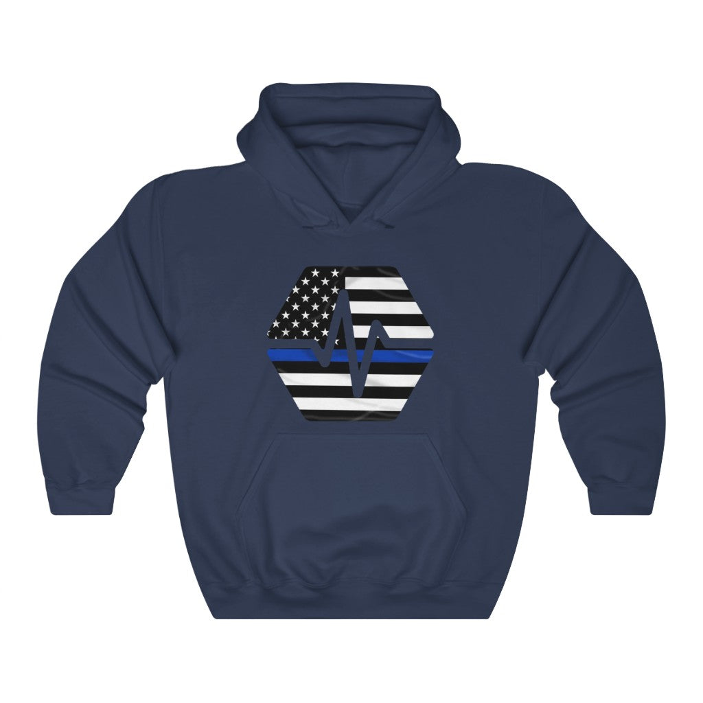 PulseChain Thin Blue Line Unisex Heavy Blend Hooded Sweatshirt