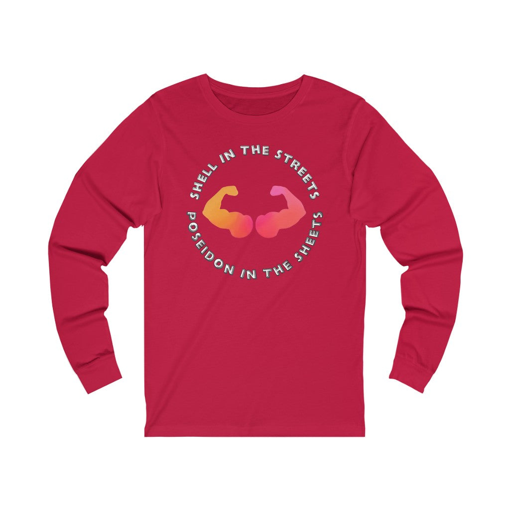 Poseidon In The Sheets HEX Unisex Jersey Long Sleeve Tee