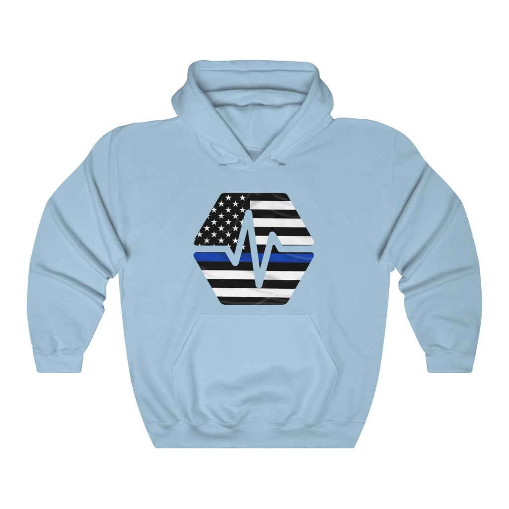 PulseChain Thin Blue Line Unisex Heavy Blend Hooded Sweatshirt