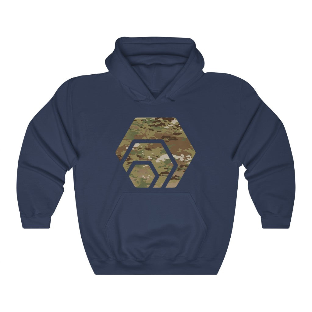 HEX Army Camouflage Unisex Blend Hooded Sweatshirt