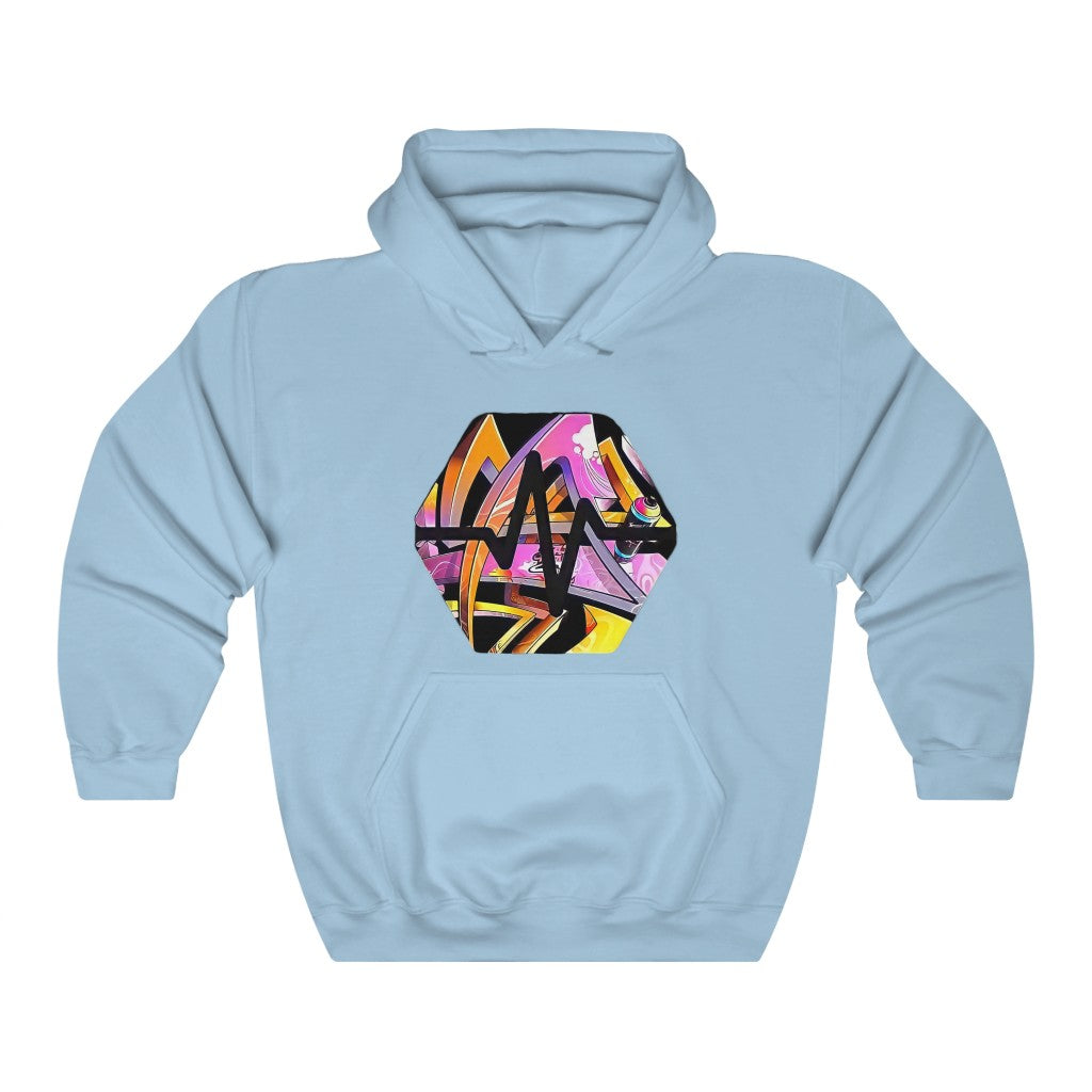 PulseChain Graffiti #6 Unisex Heavy Blend Hooded Sweatshirt