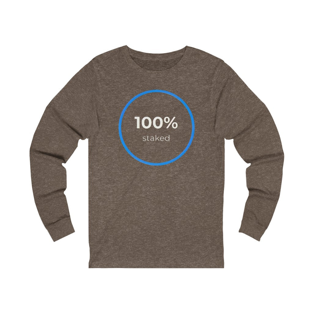 100% Staked HEX Unisex Jersey Long Sleeve Tee