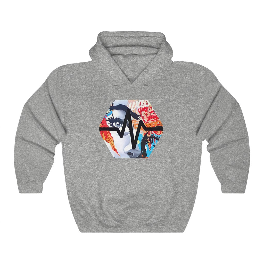 PulseChain Graffiti #3 Unisex Heavy Blend Hooded Sweatshirt