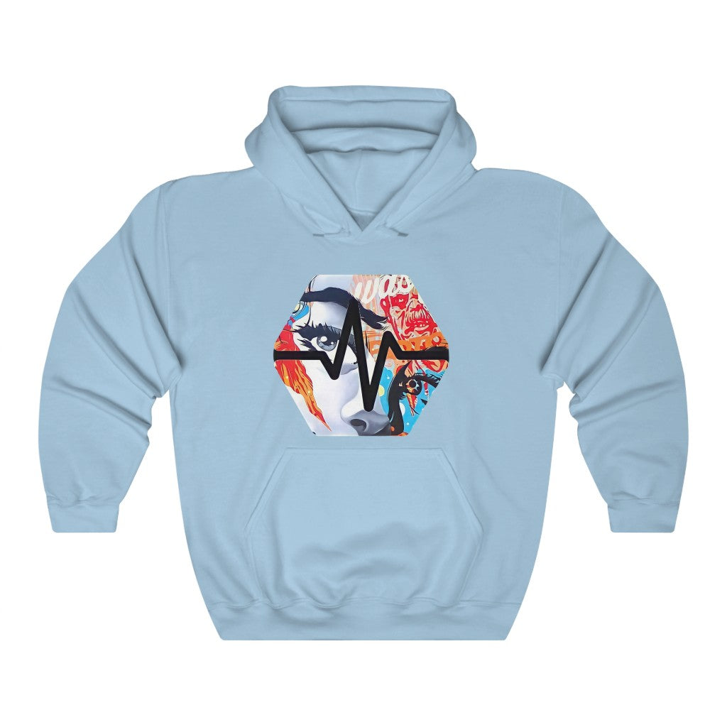 PulseChain Graffiti #3 Unisex Heavy Blend Hooded Sweatshirt