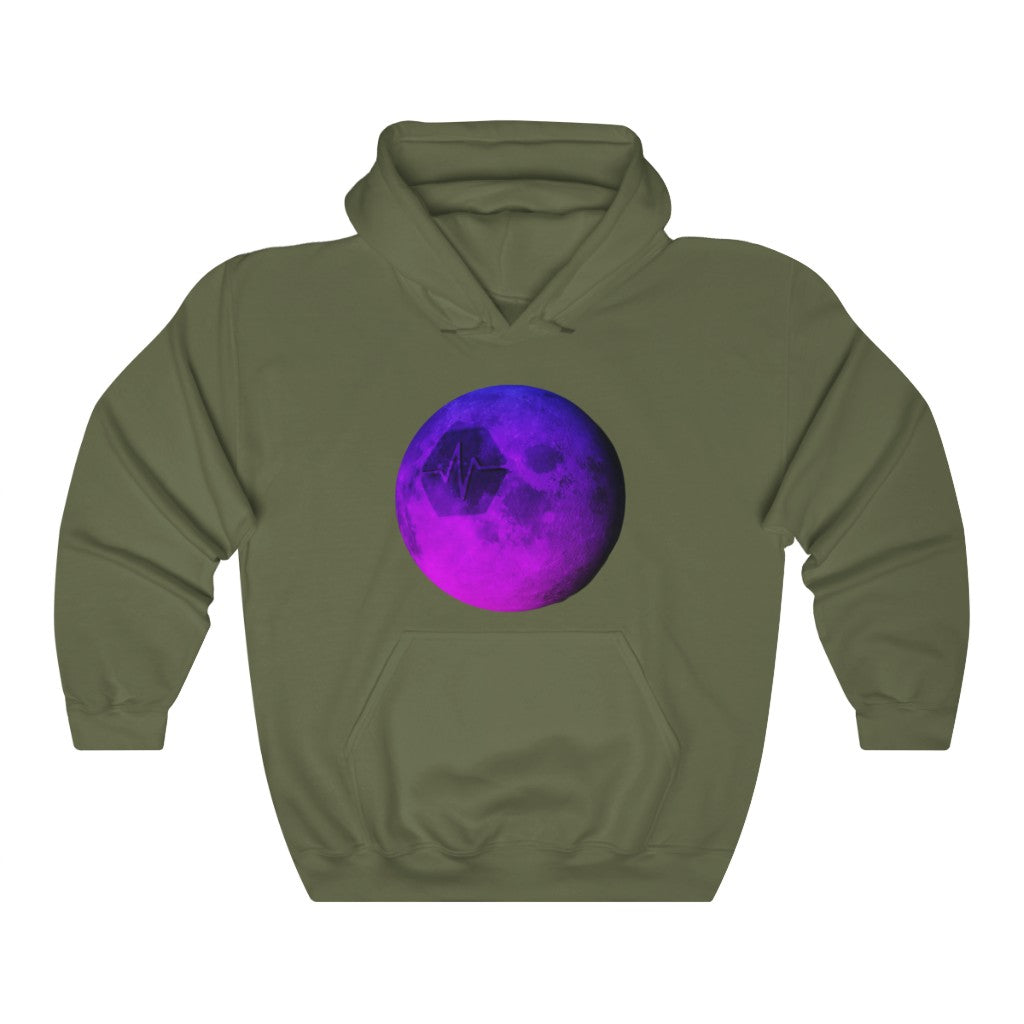 Pulse To The Moon Unisex Heavy Blend Hooded Sweatshirt