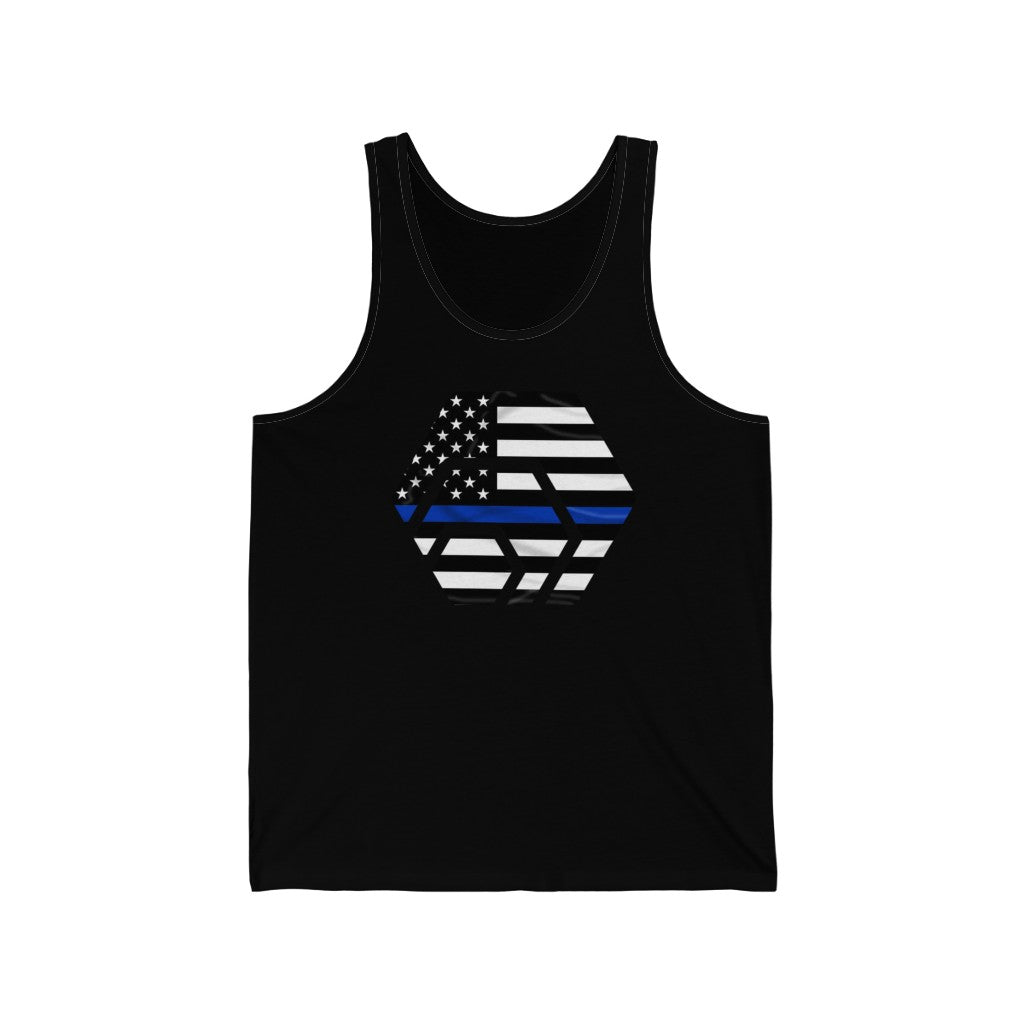 HEX Thin Blue Line Unisex Jersey Tank