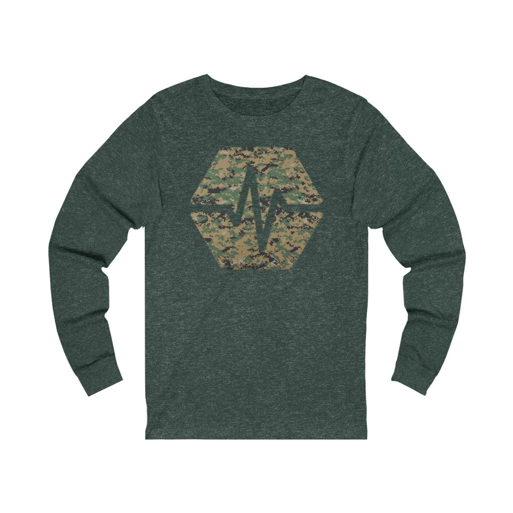 PulseChain Marine Camouflage Unisex Jersey Long Sleeve Tee