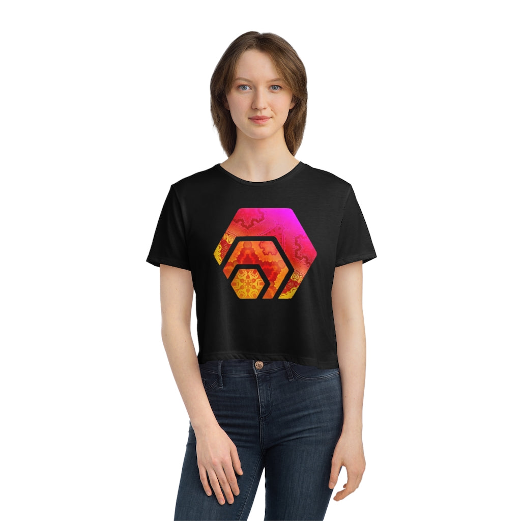 HEX Magic Carpet Ride Women's Flowy Cropped Tee