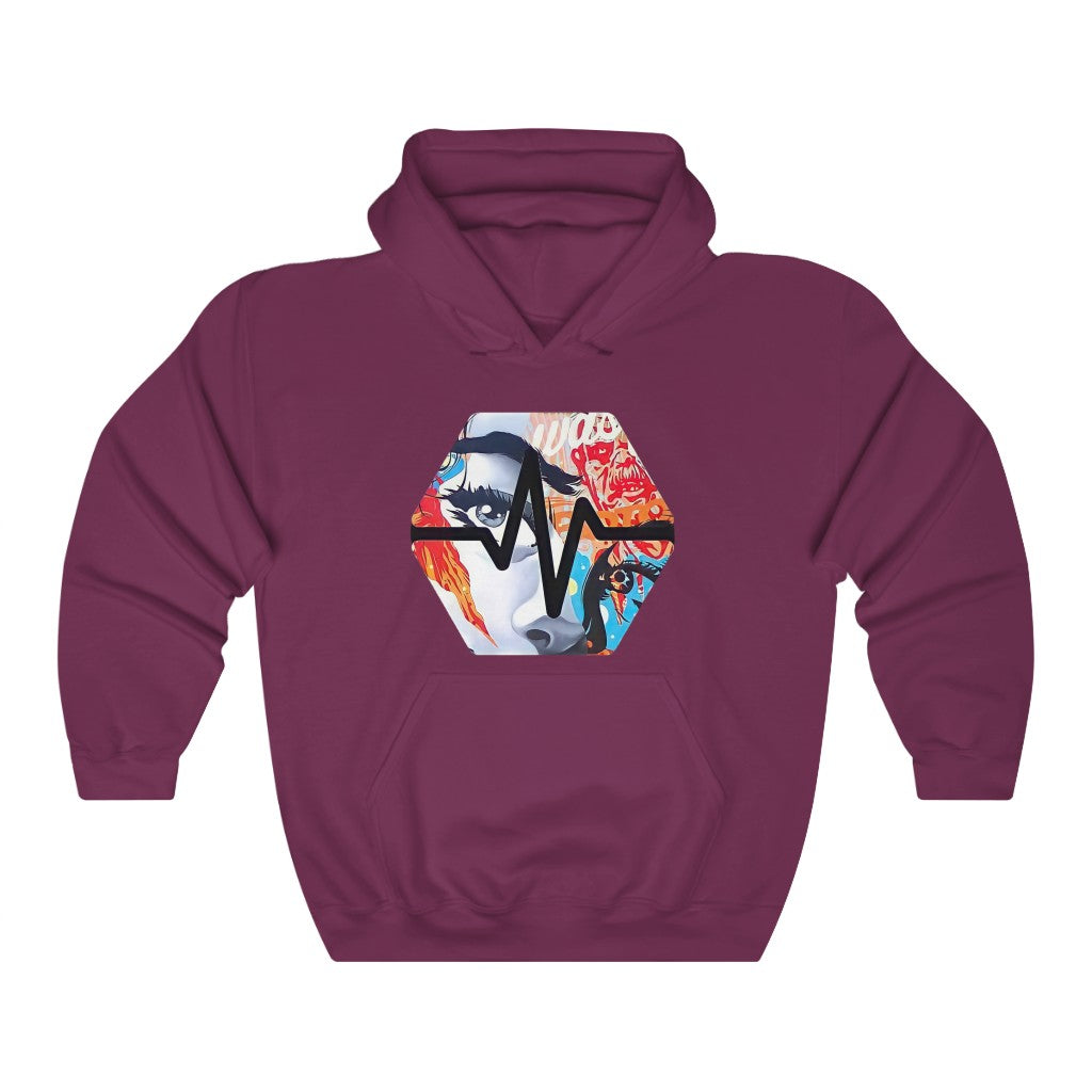 PulseChain Graffiti #3 Unisex Heavy Blend Hooded Sweatshirt