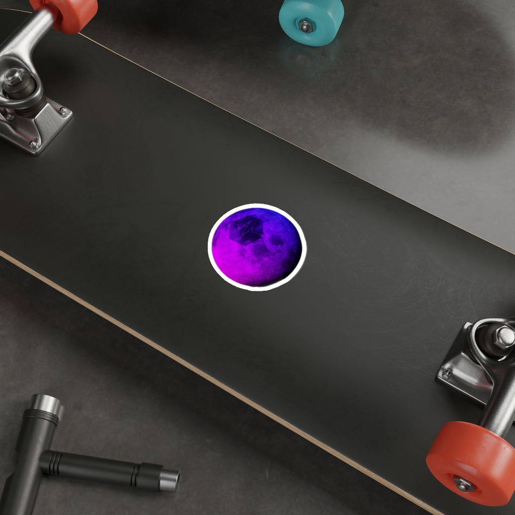 Pulse To The Moon Die-Cut Stickers (Water Resistant)