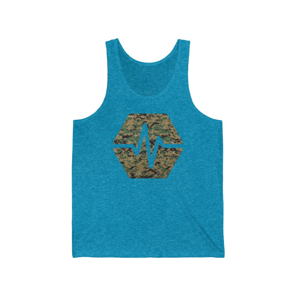 PulseChain Marine Camouflage Unisex Jersey Tank
