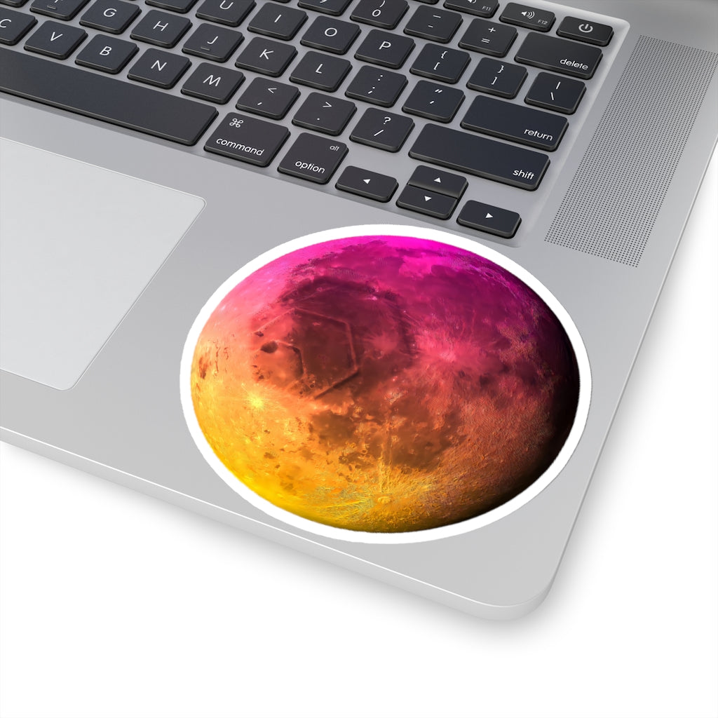 HEX To The Moon Kiss-Cut Stickers