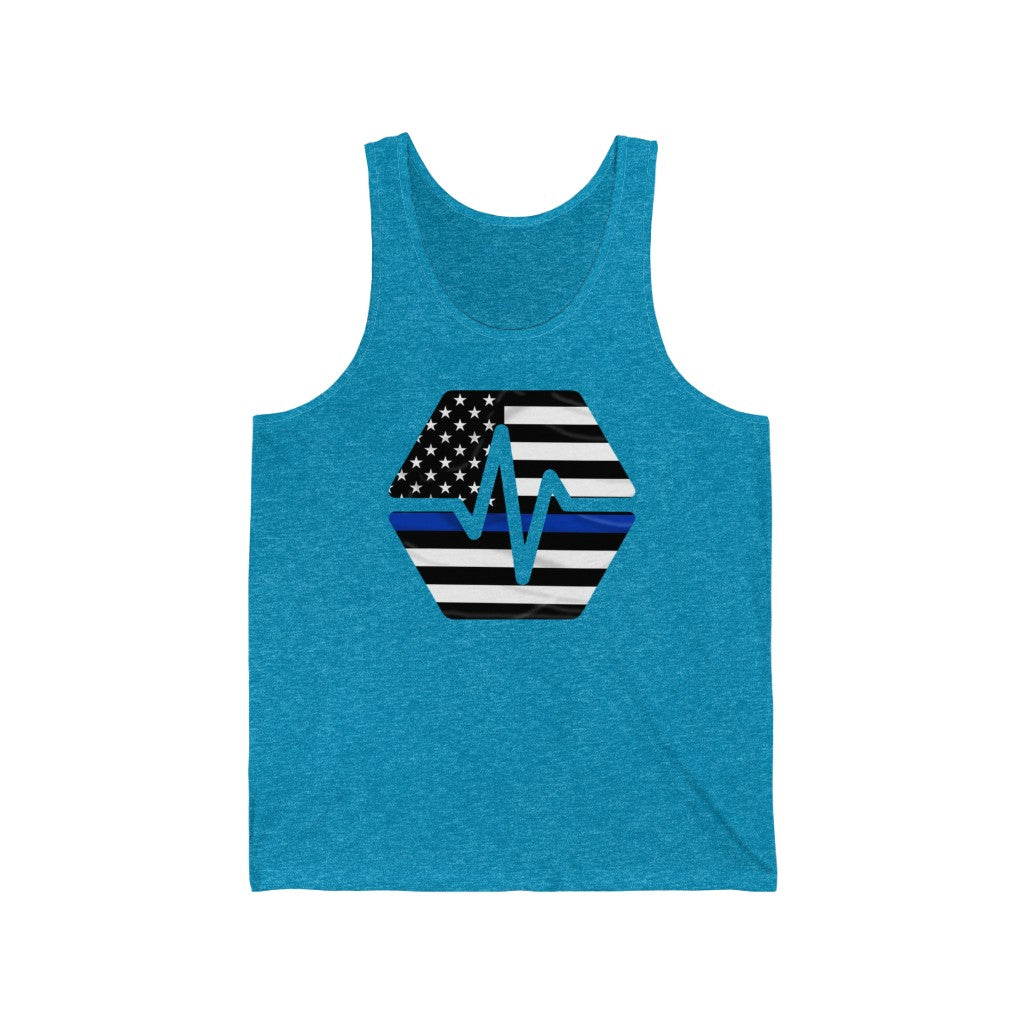 PulseChain Thin Blue Line Unisex Jersey Tank