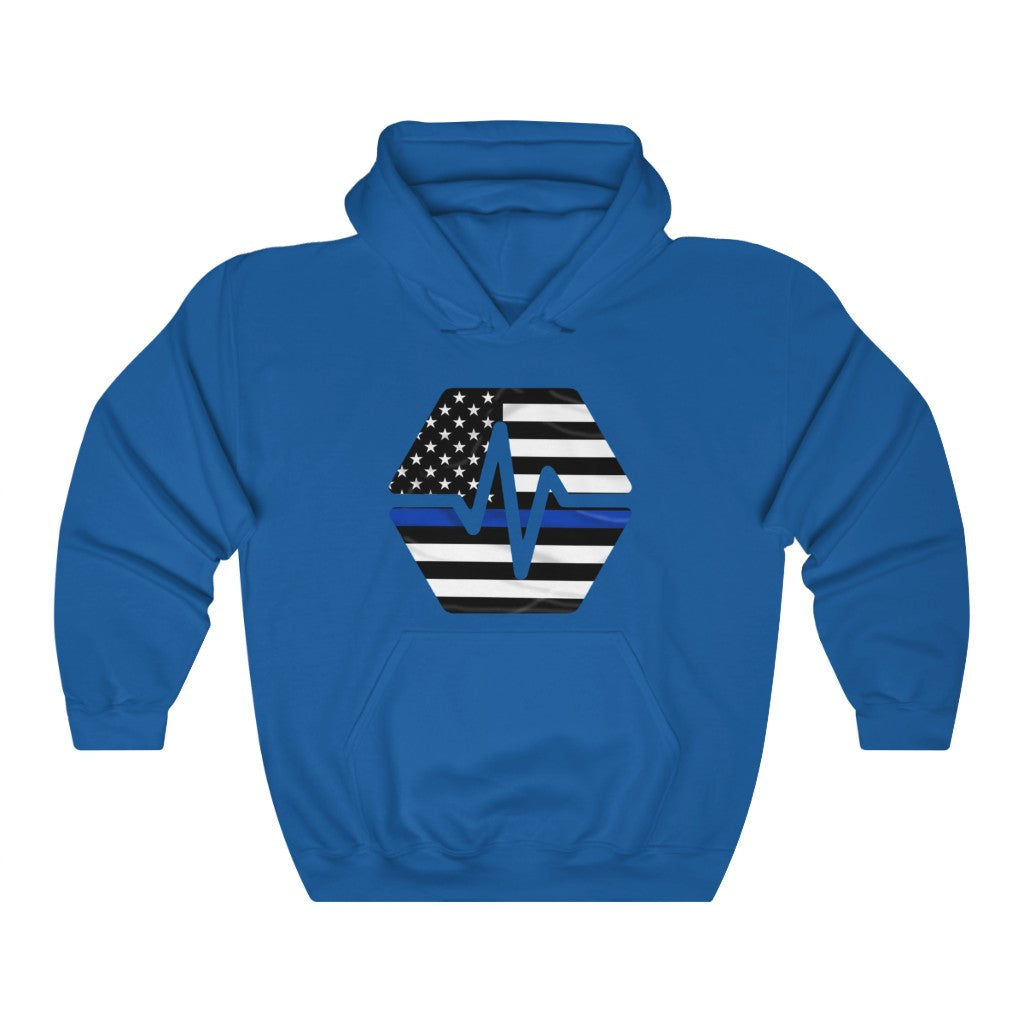PulseChain Thin Blue Line Unisex Heavy Blend Hooded Sweatshirt