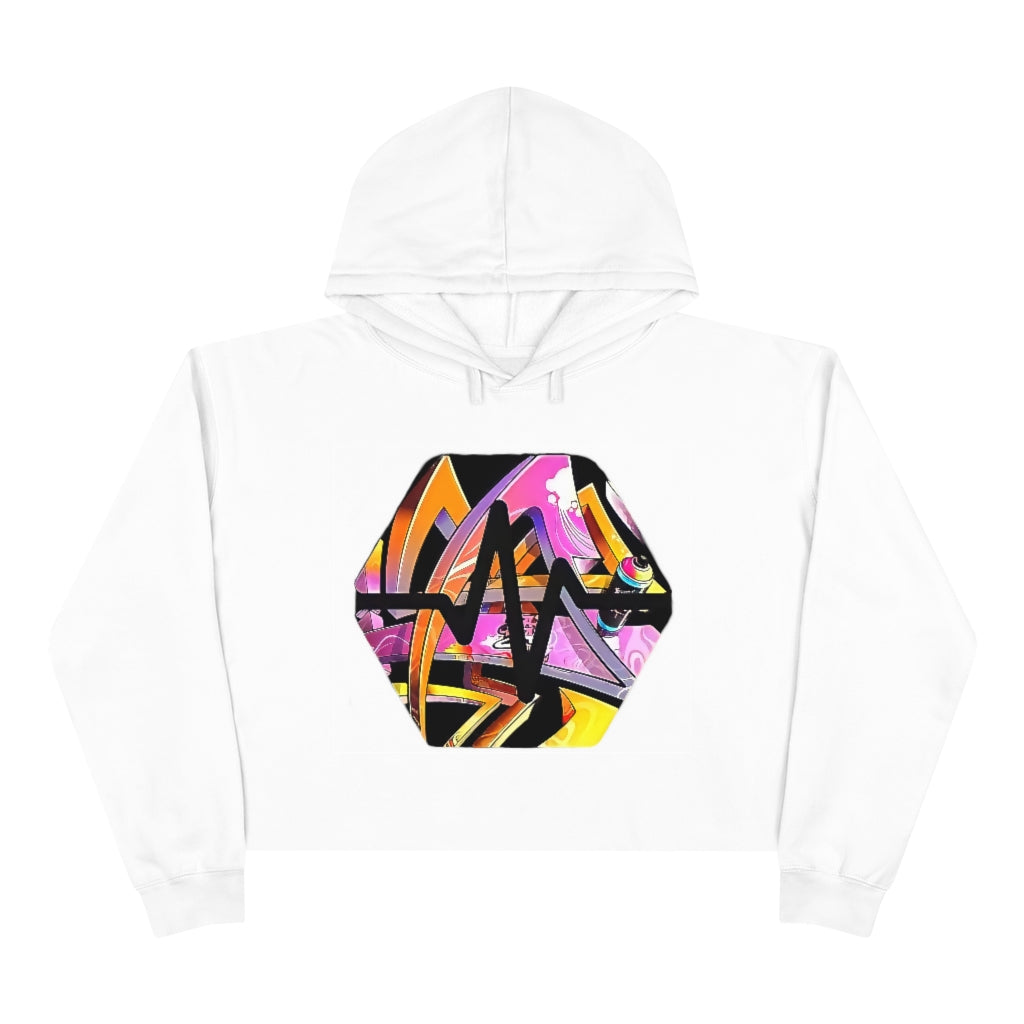PulseChain Graffiti #6 Women's Crop Hoodie
