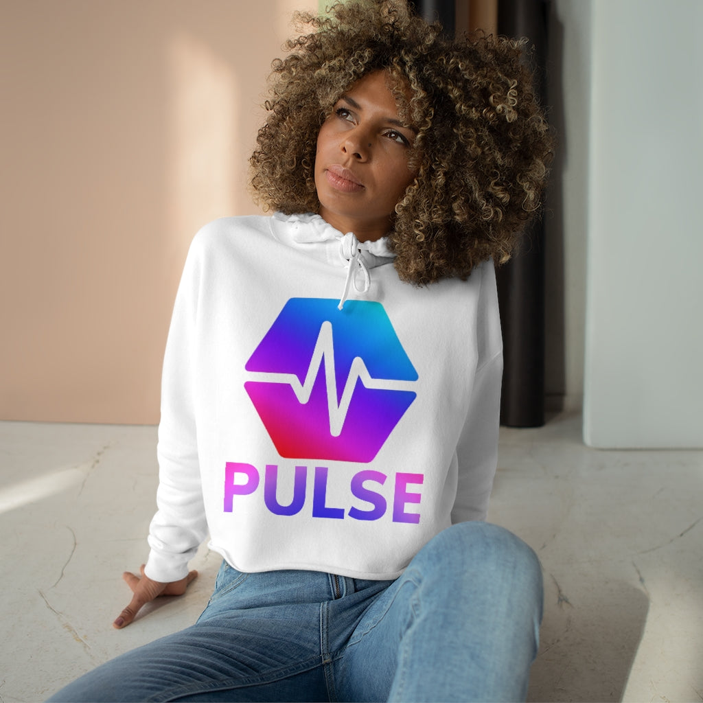 PulseChain Women's Crop Hoodie