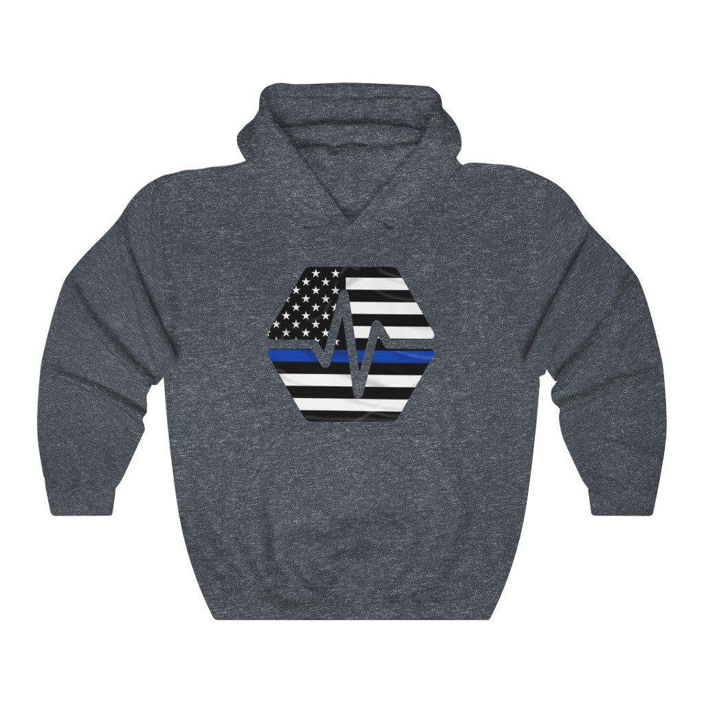 PulseChain Thin Blue Line Unisex Heavy Blend Hooded Sweatshirt