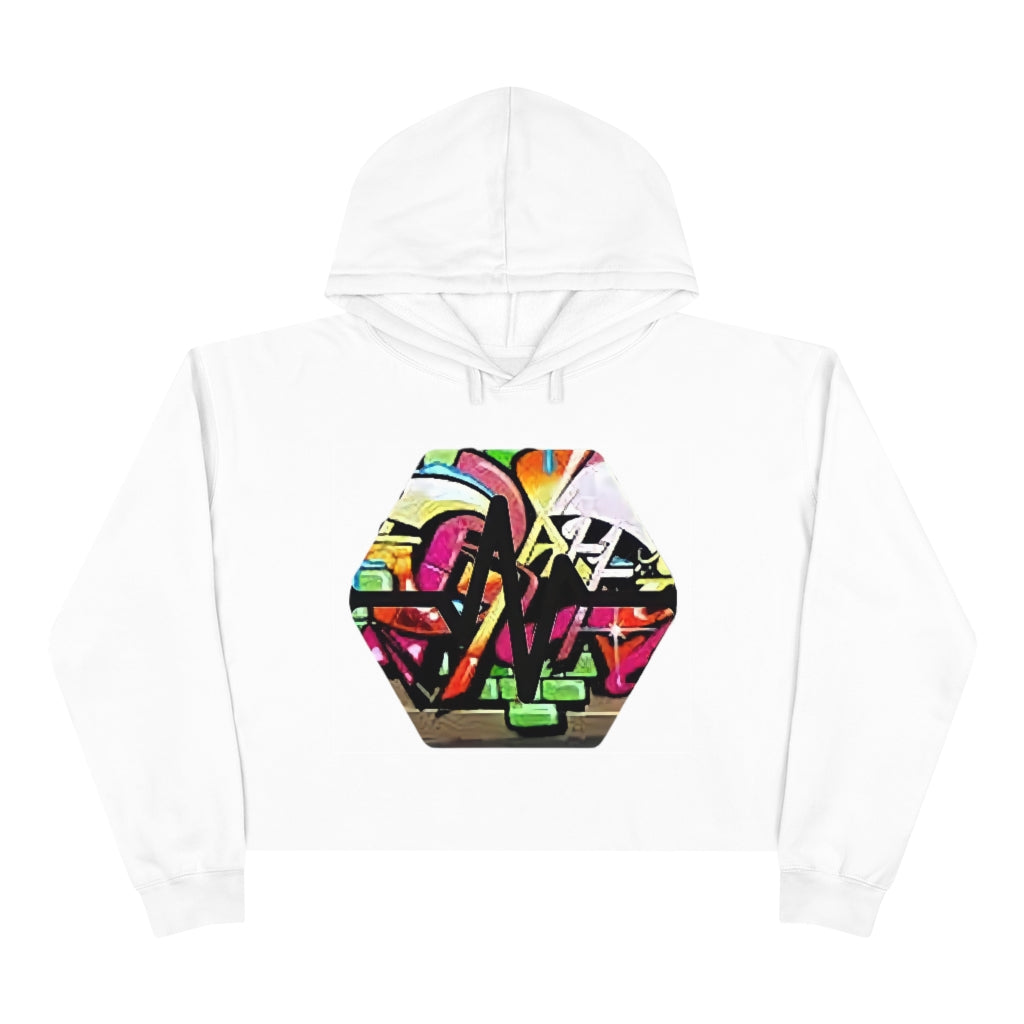 PulseChain Graffiti #4 Women's Crop Hoodie