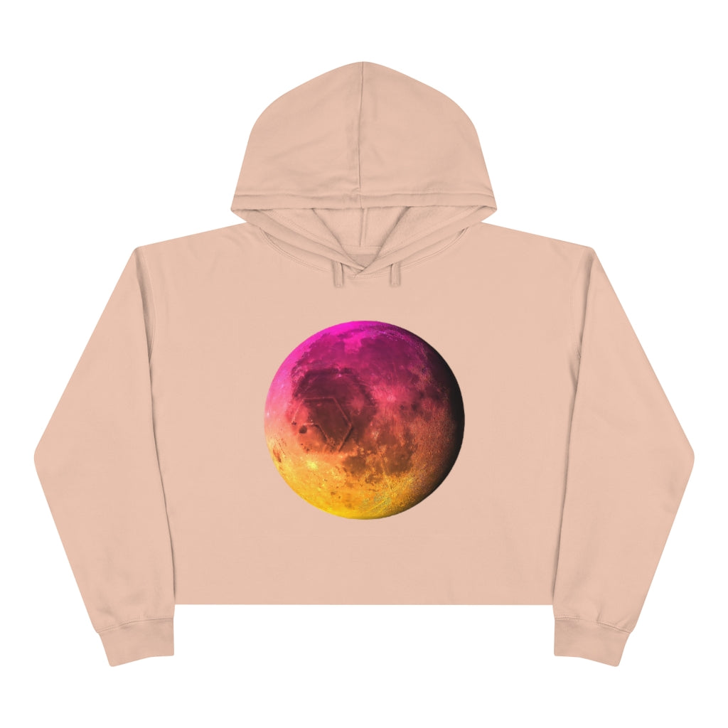 HEX To The Moon Women's Crop Hoodie