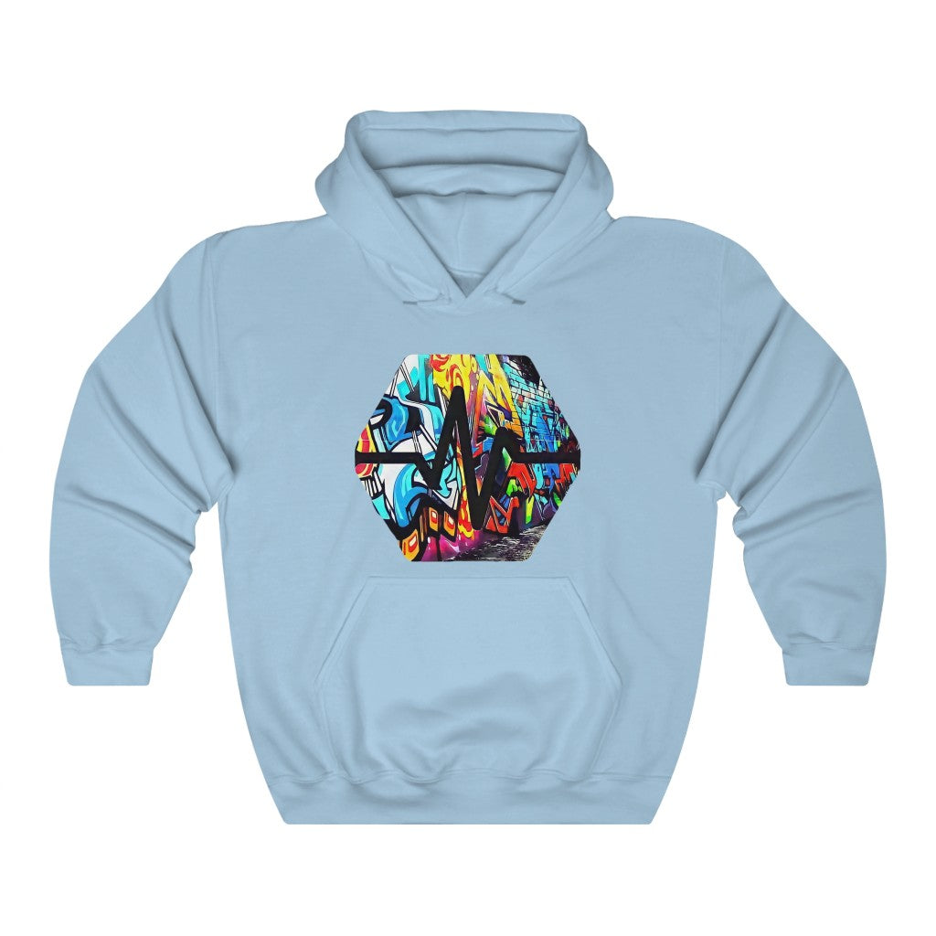 PulseChain Graffiti #5 Unisex Heavy Blend Hooded Sweatshirt