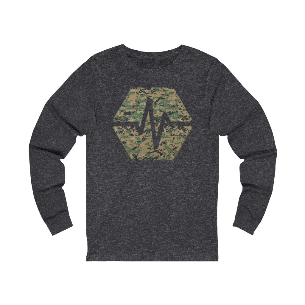PulseChain Marine Camouflage Unisex Jersey Long Sleeve Tee