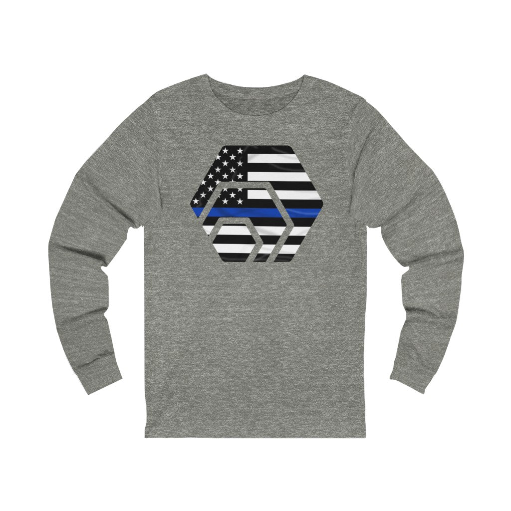 HEX Thin Blue Line Unisex Jersey Long Sleeve Tee