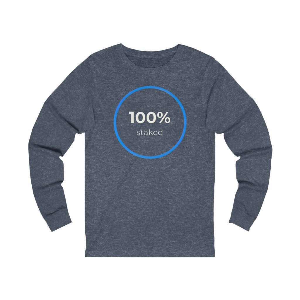 100% Staked HEX Unisex Jersey Long Sleeve Tee