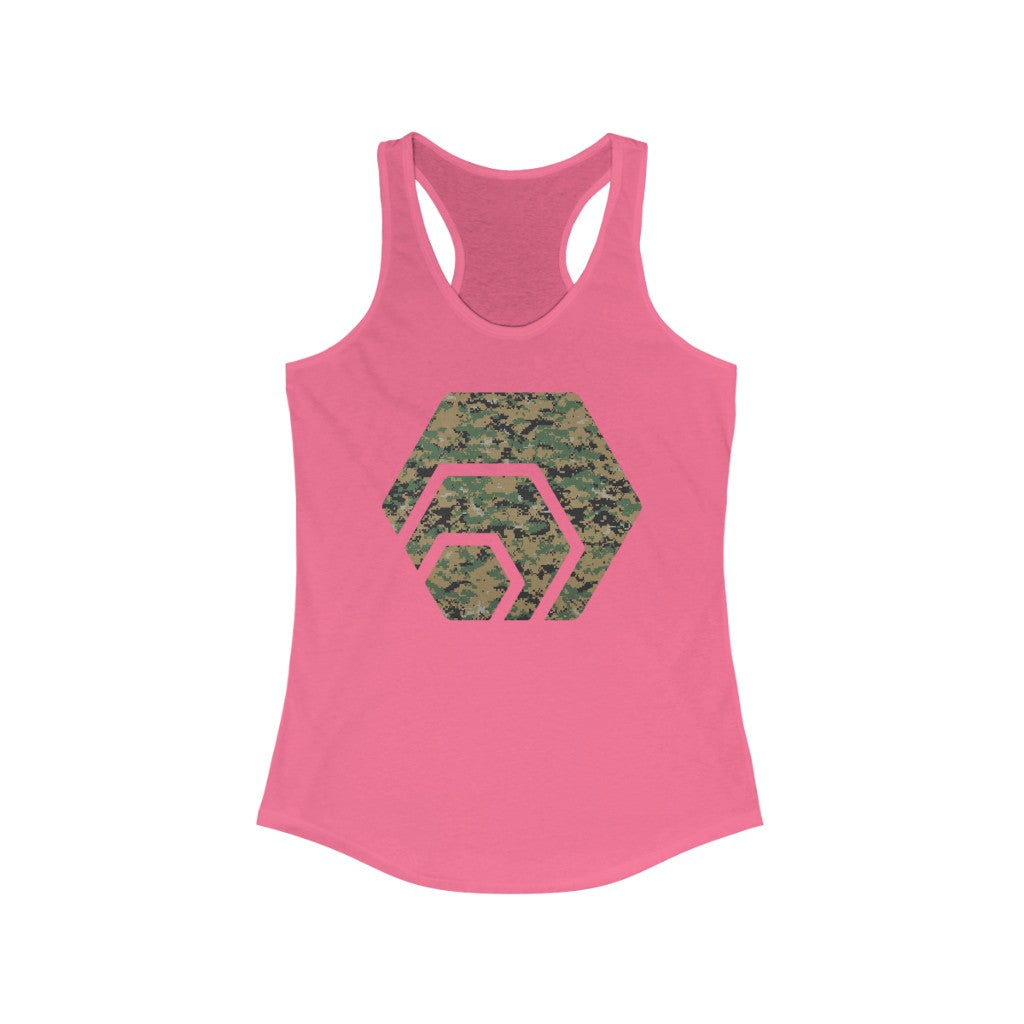 HEX Marine Camouflage Women's Ideal Racerback Tank