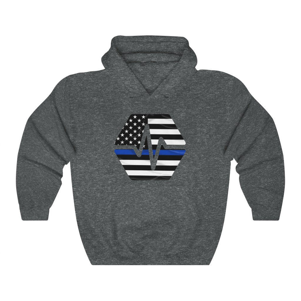 PulseChain Thin Blue Line Unisex Heavy Blend Hooded Sweatshirt