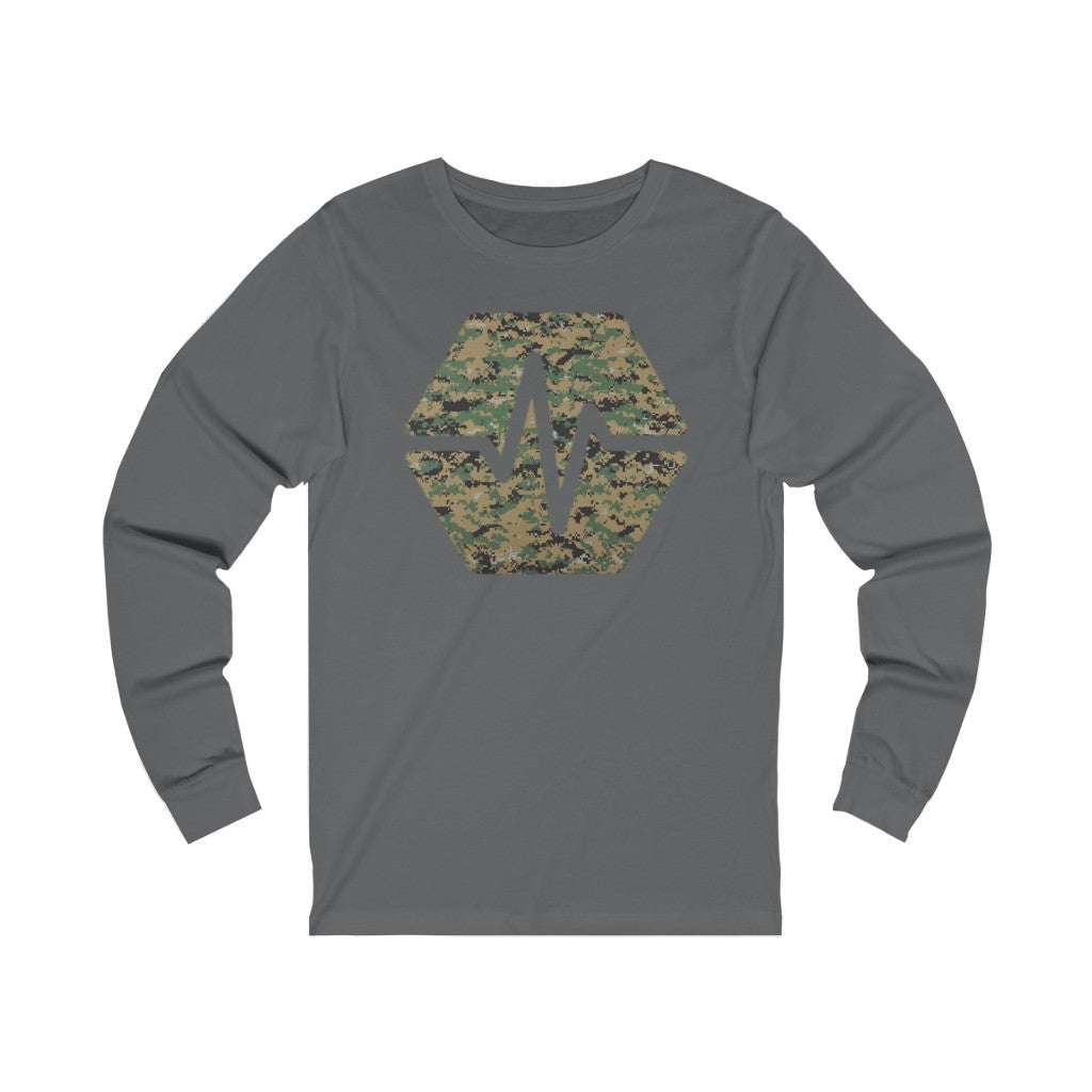 PulseChain Marine Camouflage Unisex Jersey Long Sleeve Tee