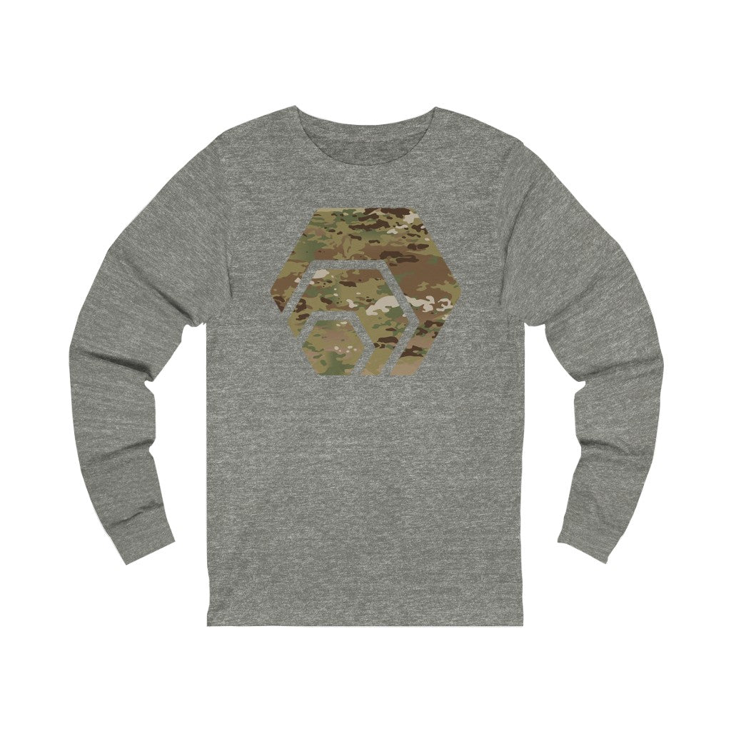 Hex Army Camouflage Unisex Jersey Long Sleeve Tee