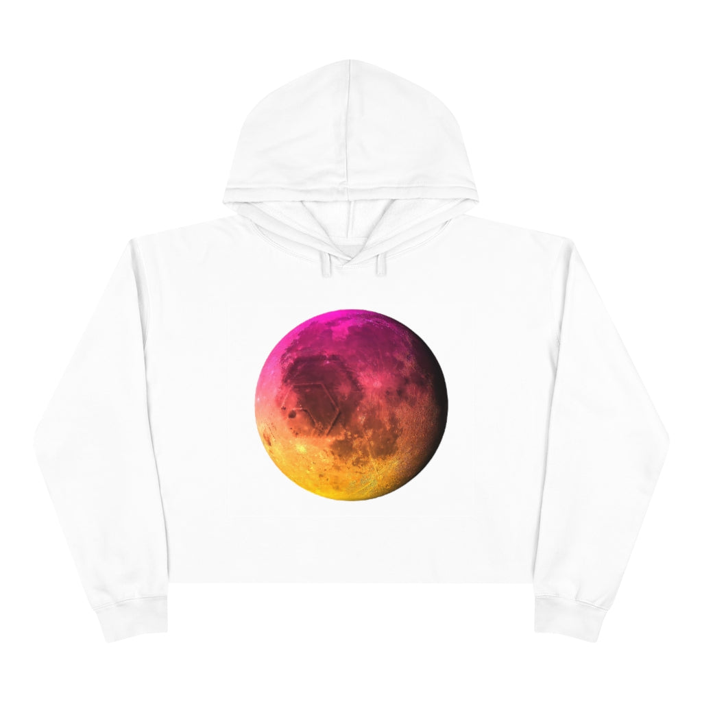 HEX To The Moon Women's Crop Hoodie