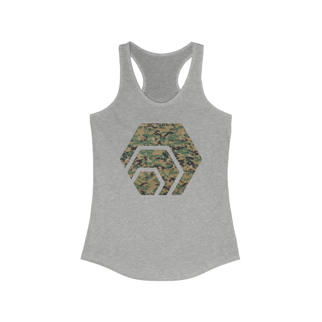 HEX Marine Camouflage Women's Ideal Racerback Tank