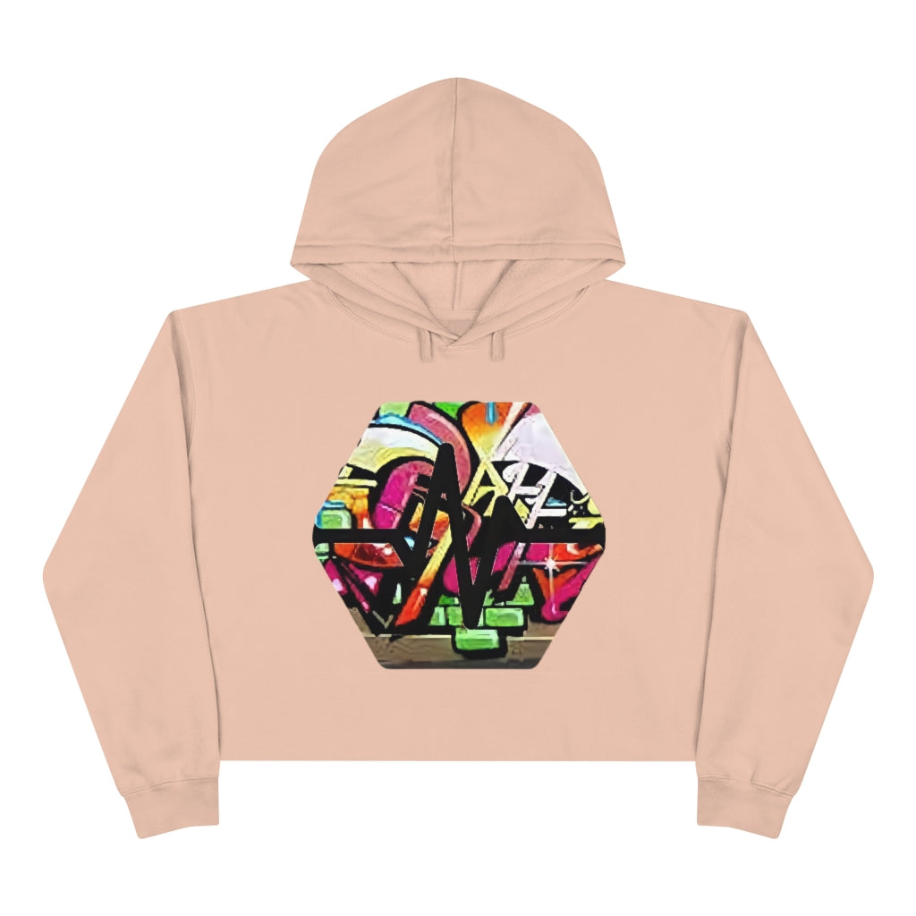 PulseChain Graffiti #4 Women's Crop Hoodie