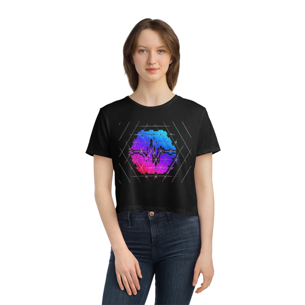 PulseChain Women's Flowy Cropped Tee