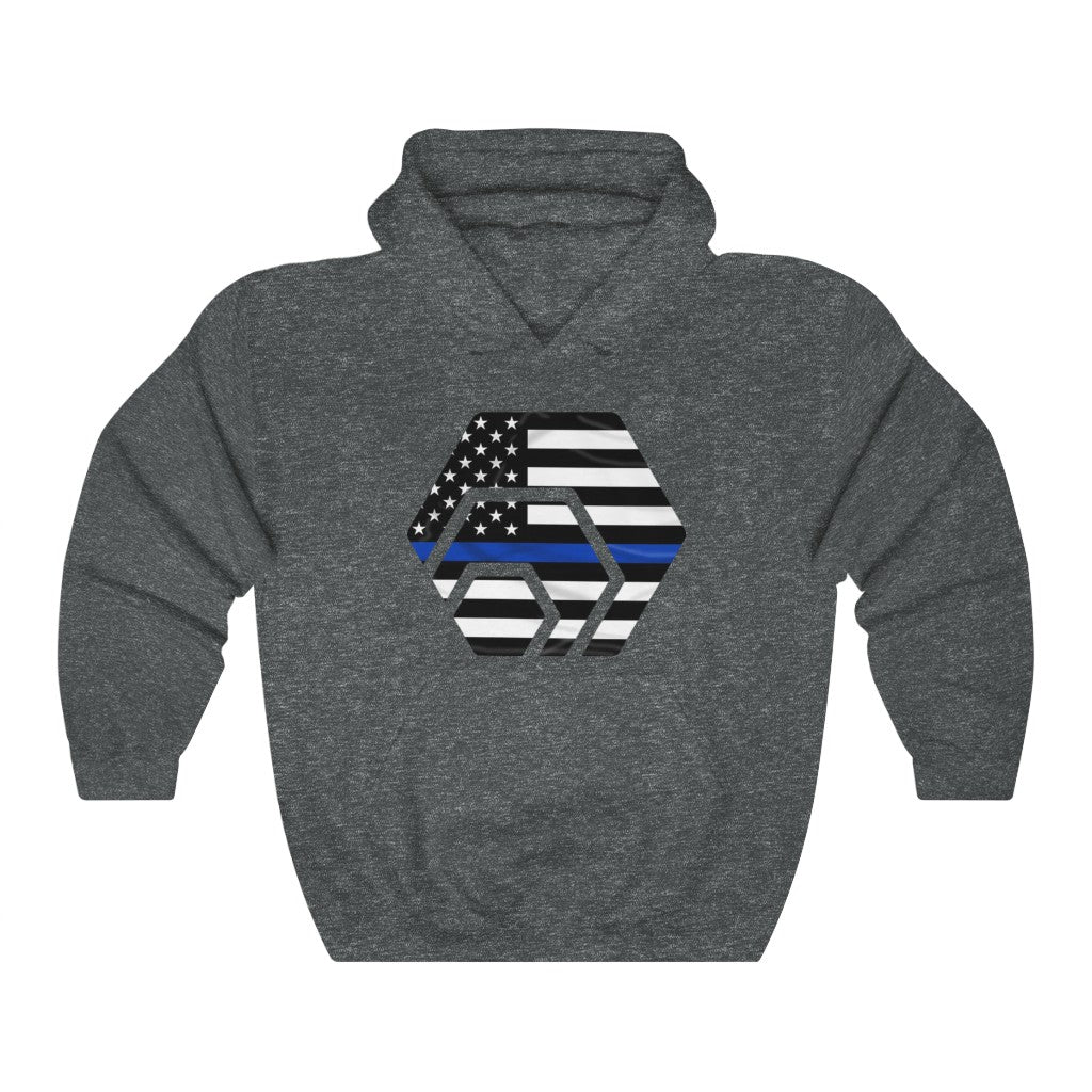 HEX Thin Blue Line Unisex Heavy Blend Hooded Sweatshirt