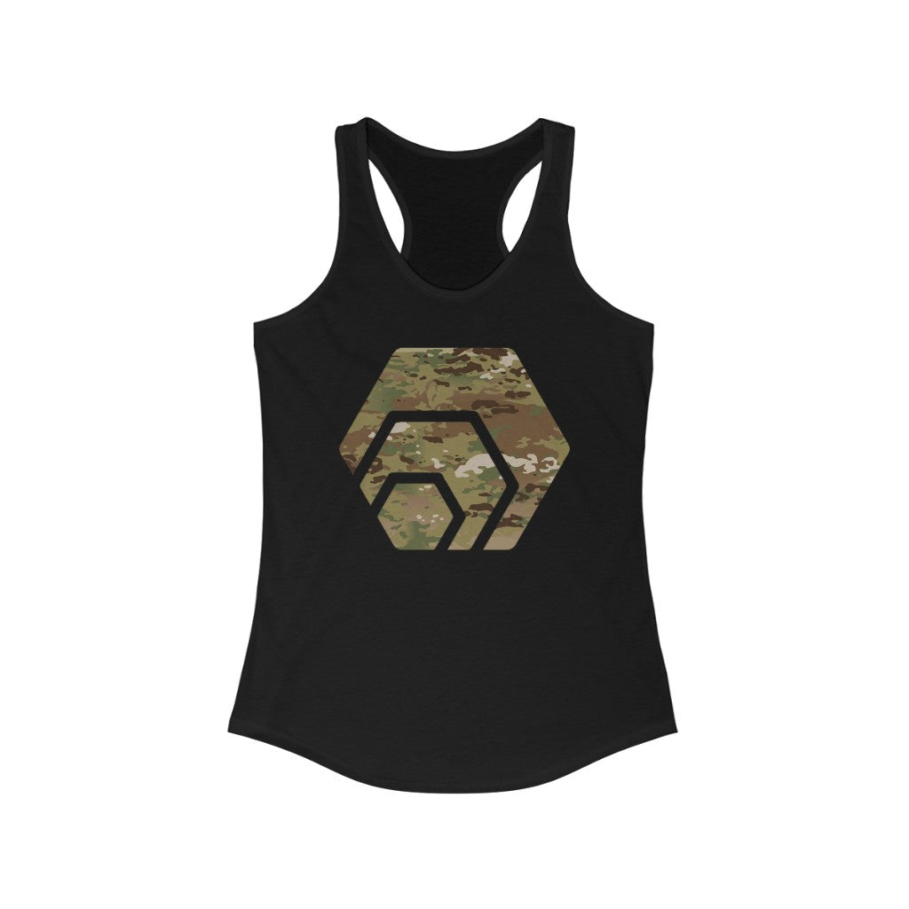 HEX Army Camouflage Women's Ideal Racerback Tank