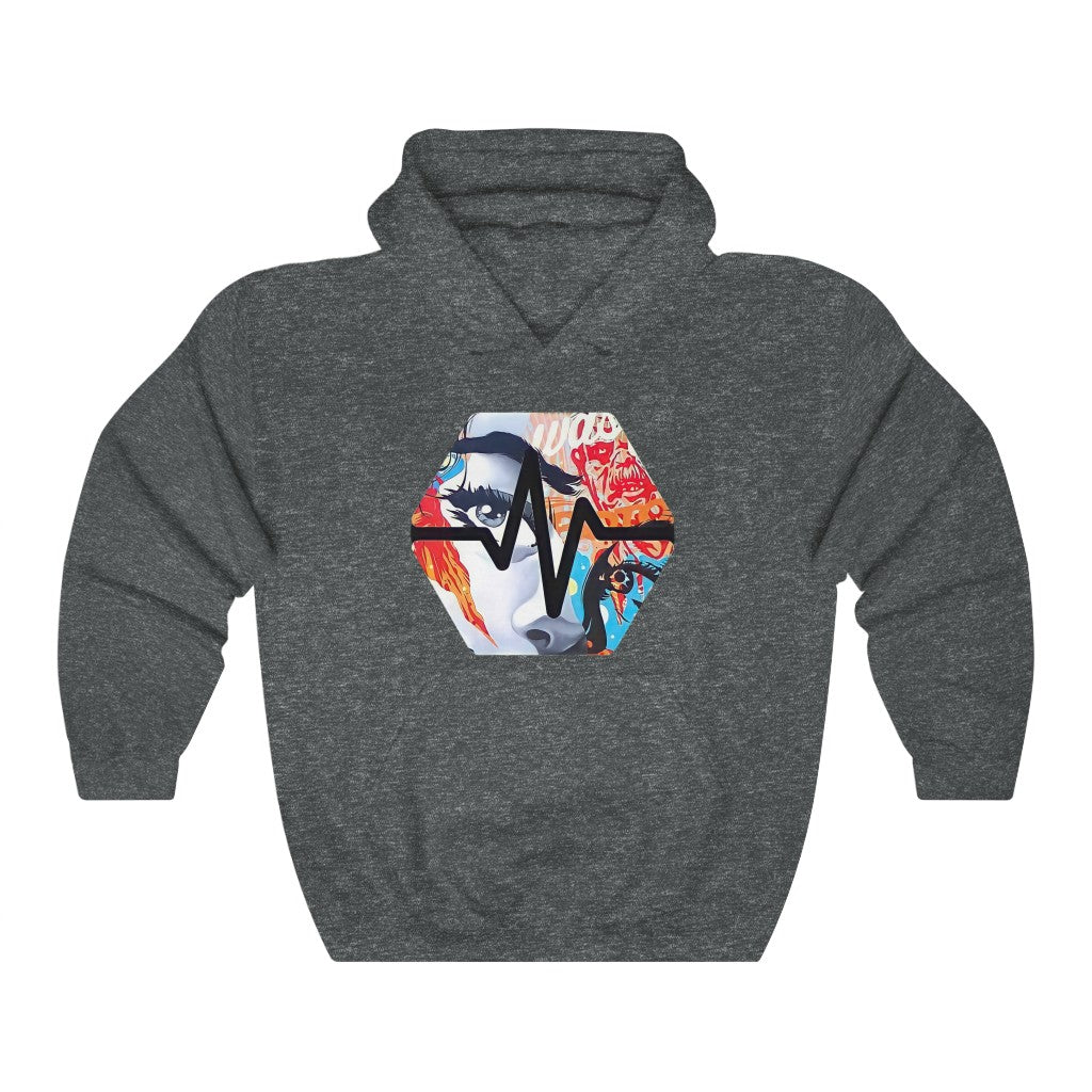 PulseChain Graffiti #3 Unisex Heavy Blend Hooded Sweatshirt