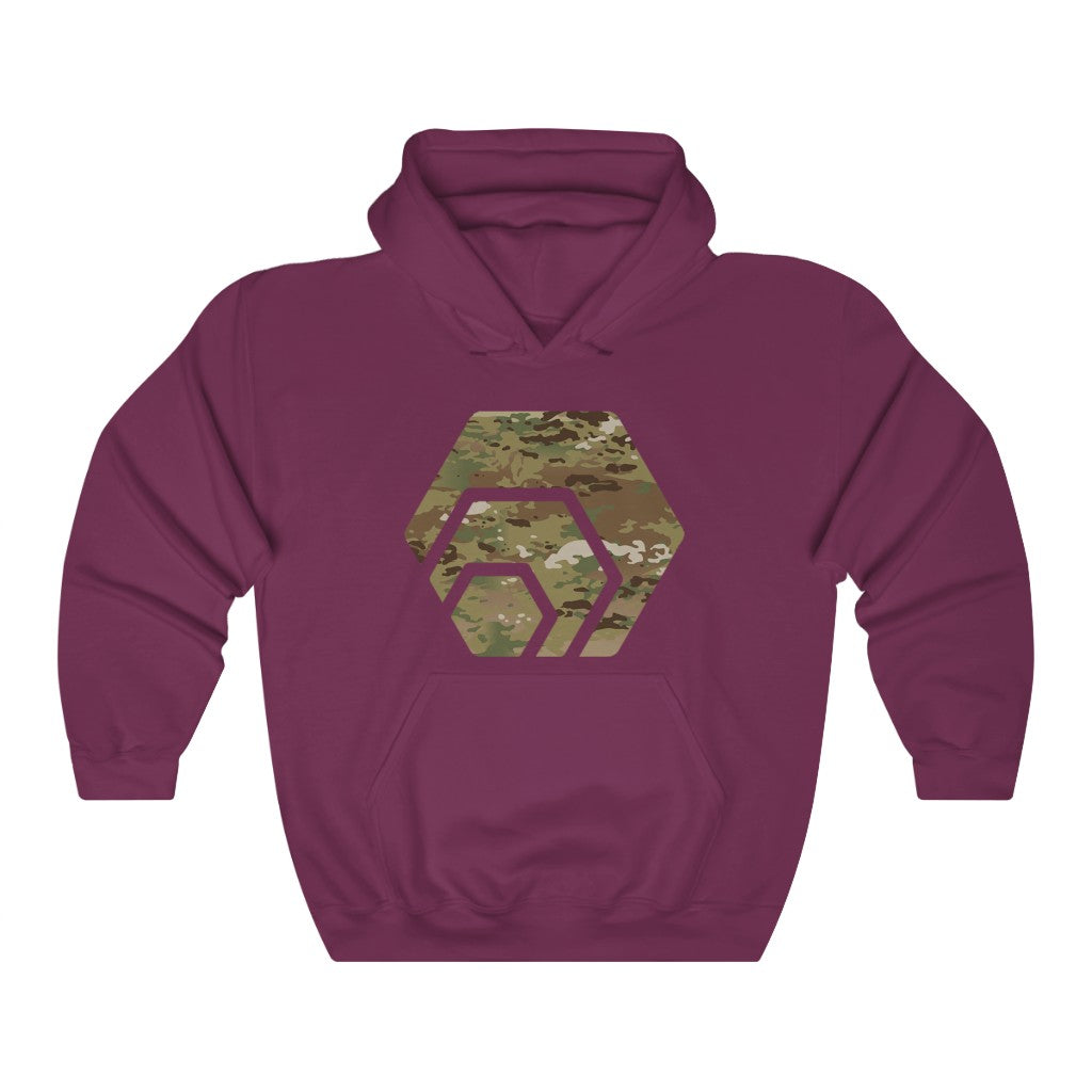 HEX Army Camouflage Unisex Blend Hooded Sweatshirt